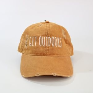 GET OUTDOORS - Mustard Baseball Hat Cap Unisex